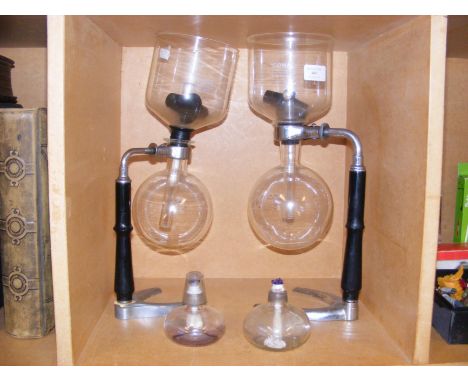 Two Cona vintage coffee percolators  