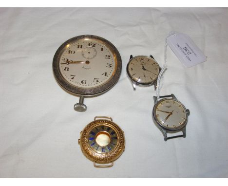A vintage gent's Longines wristwatch, a vintage Omega wristwatch, an 18ct gold pocket watch case etc.  CONDITION REPORT Pocke
