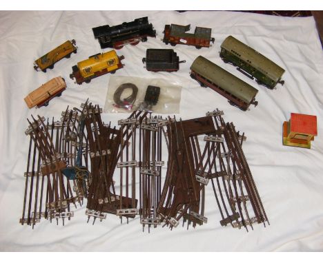 A Marklin Locomotive No.12920, together with passenger carriage, track, etc. CONDITION REPORT.