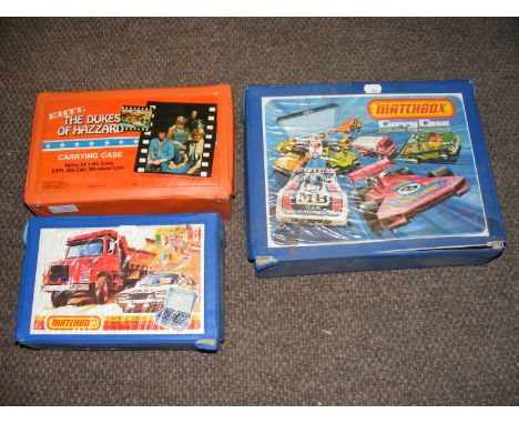 Three Matchbox carry cases full of model cars CONDITION REPORT We have attached a number of additional images to showcase the