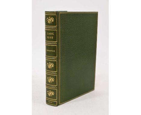 Flora Thompson - Lark Rise, first edition 1939, in fine modern tooled calf binding by Bayntun-Riviere