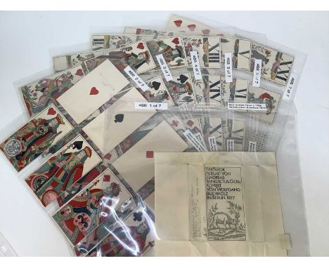 Facsimile set of TierTarok (Bavarian animal tarot), 1977 reproduction of a 1763 set. A faithful reproduction (apparently usin