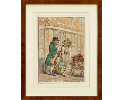 James Gillray (1756-1815) hand coloured etching - Sandwich - Carrots, published Dec 3rd, 1796, by H.Humphrey, BM 8886, 34.5cm