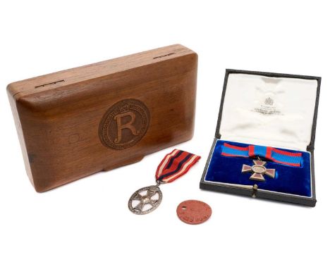 Queen Elizabeth II Associate Royal Red Cross silver and enamel decoration with bow ribbon in fitted Collingwood case, Queen A