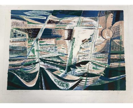 *Allin Braund (1915-2004) lithograph - Morning Sea Mist 1938, signed, numbered 16/30, 45cm x 64cm, unframed