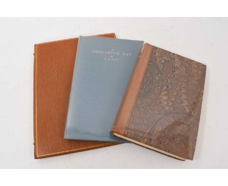 H. E. Bates - A Threshing Day, one of 300 signed copies, 1931, together with 'Charlotte's Row', one of 107 signed copies; The