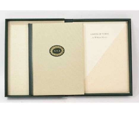  William Morris - A book of verse. Scholar Press 1980. Numbered 248/325, facsimile text and colour illustrations and borders 