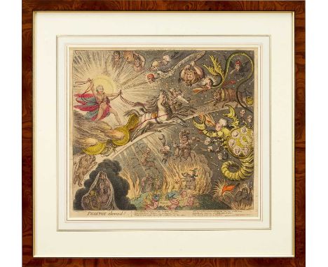 James Gillray (1756-1815) hand coloured etching - Phaeton Alarm'd!, published March 22nd, 1808, by H. Humphrey, BM 10972, 34c