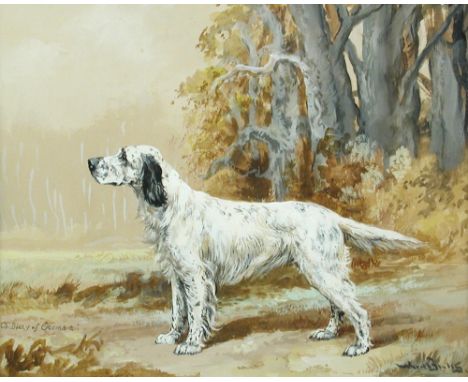 Reuben Ward Binks (British, 1880-1950) Champion Billy of Crombie, an English Setter signed lower right "R Ward Binks" and ins