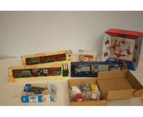 Collection of boxed model vehicles 