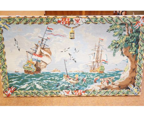 Very large wool work tapestry 