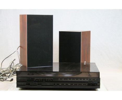 A vintage Bang &amp; Olufsen  record player and speakers 