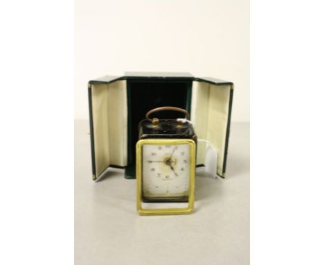 Veglia carriage clock with alarm, made in Italy