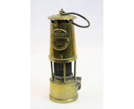 A vintage Eccles of Manchester THE PROTECTOR miners lamp.