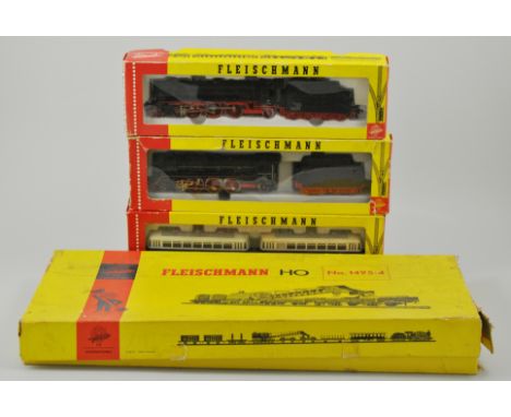 Fleischmann "HO" gauge locomotives, and rolling stock etc, mostly boxed.