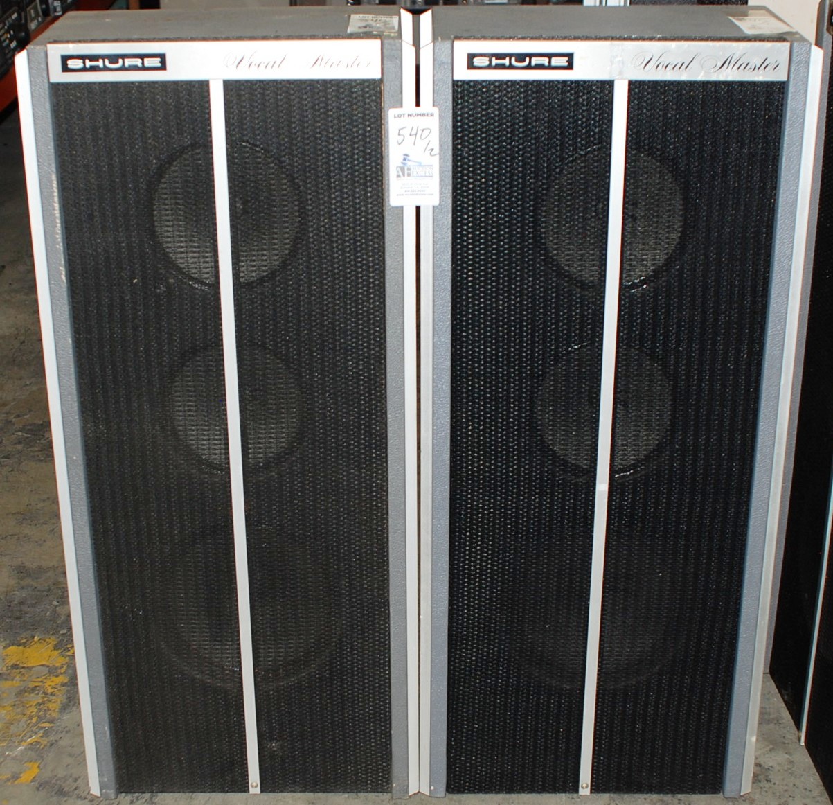 shure pa speakers