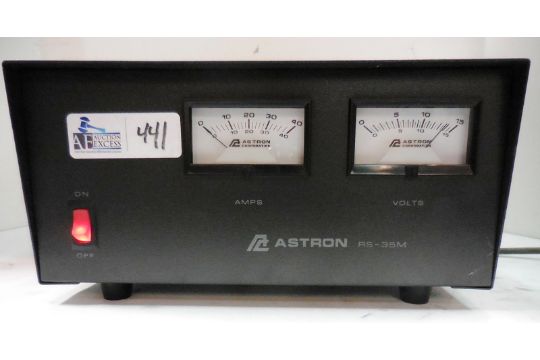 Astron Rs 35m Power Supply Linear Regulated Dual Meter 35 A At 138