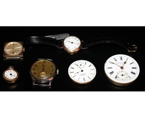 Mixed Lot Of Watches To Include A Gents Stainless Steel Smiths, Timex, Two Pocket Watch Movements etc 