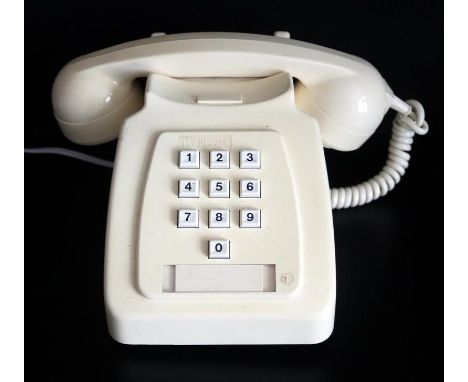 GPO S/1000/GF/1981/PR Ivory Push Button Telephone With Speaker Volume To Handset 