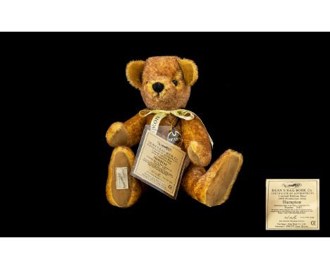 Deans Rag Book Co - Britains Oldest Bear Company Limited Edition Collectors Club Mohair Bear - Hampton Number 2401 Hand stipp