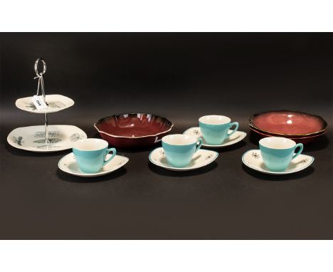 Collection of Porcelain to include Midwinter 'Nature Study` 2 Tier Cake Stand.  Attractive and decorative cake stand with two