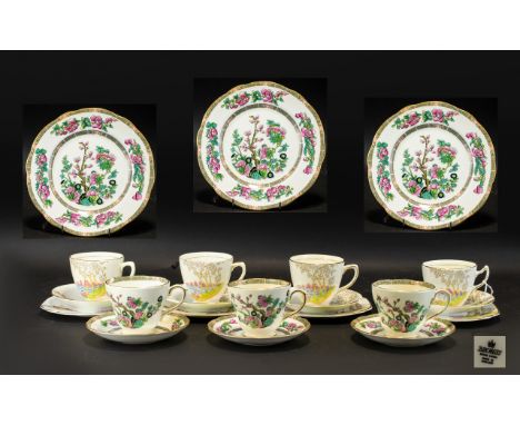A Collection of Bone China to include 'Rosina' four cups, saucers and sandwich/cake plates, with to extra saucers and plates,