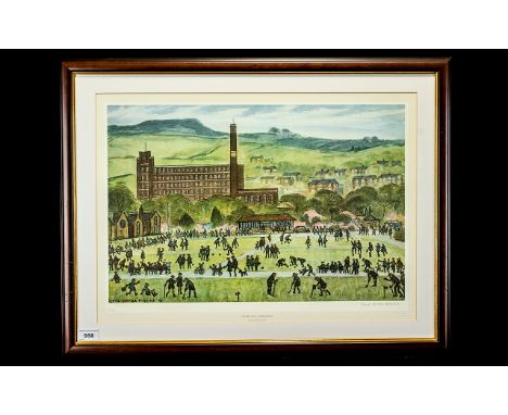 Lloyd's George Higgins 1912 - 1980 Signed by The Artist Ltd and Numbered Edition Colour - Lithograph Print. Titled ' Centre V