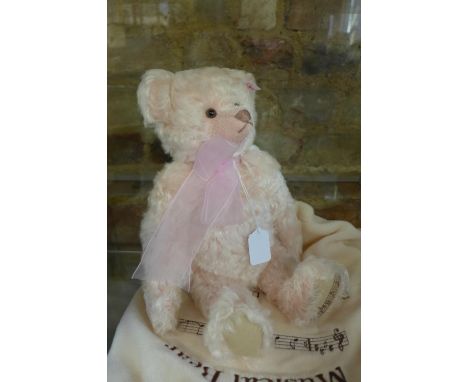 A Steiff Teddy Mohair Rose Musical Bear - made to commemorate Princess Diana, it plays Candle in the Wind and is limited to 4