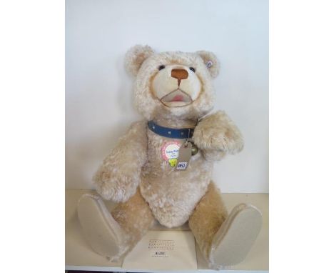 A Steiff Teddy Baby 1949 - replica limited to 1500 - EAN 408472 - big 75cm tall, with box and certificate 