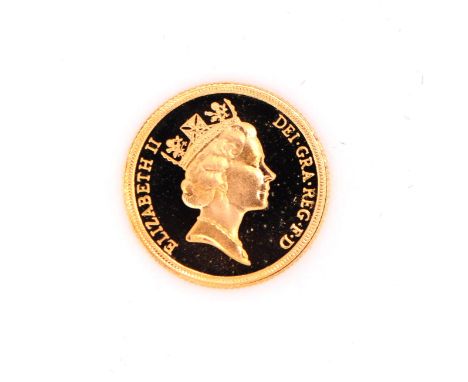 YEAR : 1987MONARCH : Queen Elizabeth IICOMPOSITION : 22 ct / .9167 AuWEIGHT : 7.98g
OBVERSE : Queen Elizabeth II 3rd Portrait