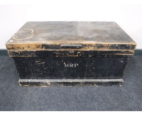 A Victorian pine tool chest 