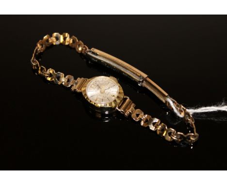 A lady's 9ct gold wrist watch by Servina