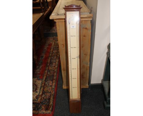 A Danish mahogany cased mercury barometer by F. A. Thiele
