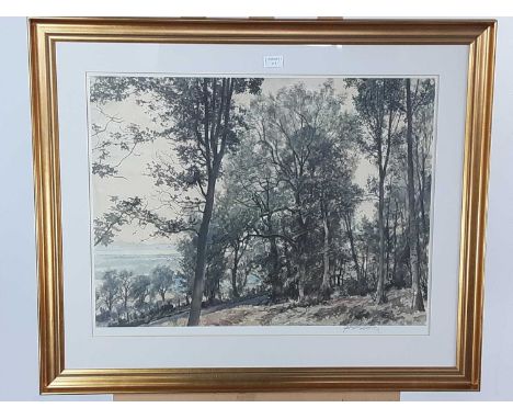 * JAMES MCINTOSH PATRICK OBE RSA ROI (SCOTTISH 1907 - 1998), LIMITED EDITION PRINT signed mounted, framed and under glassover