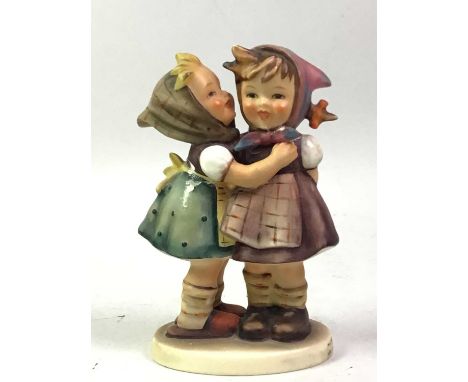 COLLECTION OF HUMMEL FIGURES, modelled as children including a girl with fawn and boy with dogsthe tallest 15cm high Qty: 8