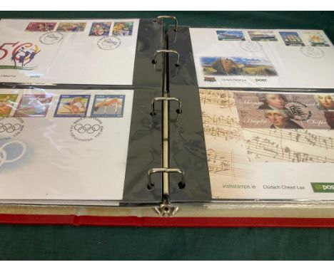 STAMPS IRELAND Album of 59 illustrated first day covers from 1996-2012