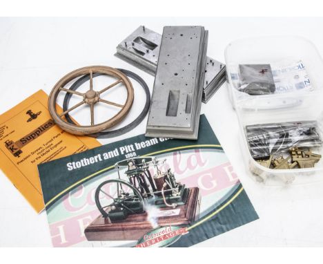 An unmade Cotswold Heritage Kit and Drawings for a Stothert &amp; Pitt single-cylinder Steam Beam Engine,  a full set of A4-s