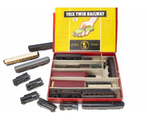 Trix Twin Railway 00 Gauge 3-rail AC pre-nationalisation Locomotives and Stock, locos including LMS black 0-4-0T's Nos 11, 31