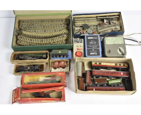 Hornby-Dublo 00 Gauge 3-Rail Locomotives with consecutive repair boxes and Rolling Stock and Track with a few Tri-ang Hornby 