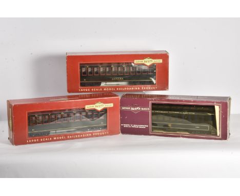 Boxed US-type G Scale Passenger Stock by Bachmann, from the 'Big Hauler' series, comprising ET&amp;WNC observation car 'Azale