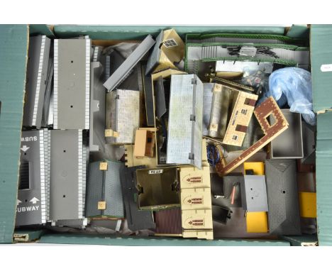 Very large qty of Hornby and some Tri-ang 00 Gauge Station Buildings Platforms Yards Sheds and other Accessories, including 5