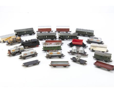 Kleinbahn and Marklin HO Gauge  Locomotives and Rolling Stock, all unboxed a Kleinbahn twin pantograph E1280.14 locomotive of