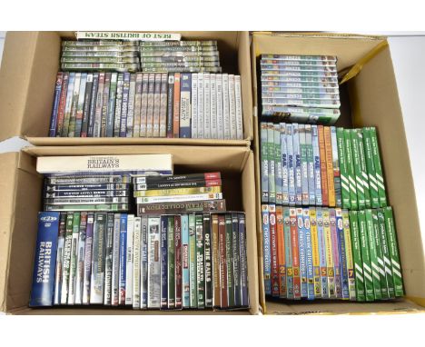 Railway Related DVDs, 0ver 120 DVDs pre and post BR, New Zealand including Rail Scene (22), British Steam Railways by De Agos
