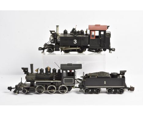 Two boxed Bachmann 'Big Hauler' G Scale American Locomotives and LGB Catalogues, a Baldwin industrial 2-6-0 ref 81696, in Mid