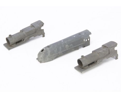 Original Trix Twin Railway 00 Gauge unfinished Locomotive Bodies, a rare pre-war 'Coronation' loco body and two 'compound' bo