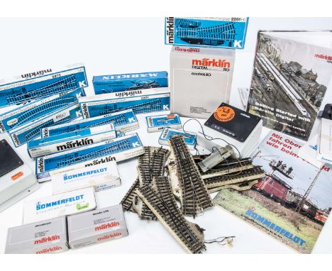 Marklin HO Gauge Track and Electrical/Catenary Accessories by Marklin and Sommerfeldt, boxed Marklin Flexi track, 2261 Soleno