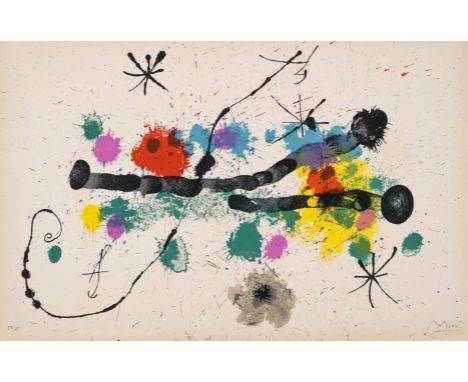 δ Joan Miró (1893-1983)Variant Cover for Je Travaille Comme Un Jardinier (Maeght 350)Lithograph printed in colours, 1964, sig