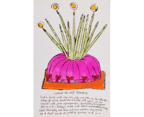 Andy Warhol (1928-1987)Salade de Alf Landon, from Wild Raspberries (Feldman &amp; Schellmann IV.126.A)Offset lithograph exten