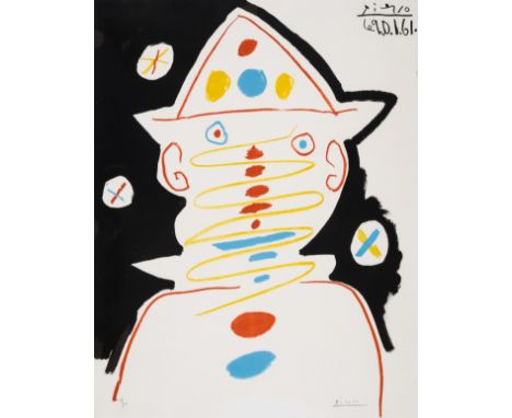 ** Pablo Picasso (1881-1973) after.Le ClownLithograph printed in colours, 1961, signed in pencil, numbered from the edition o