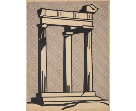 Roy Lichtenstein (1923-1997)Temple (Corlett II.3)Offset lithograph printed in colours, 1964, signed, dated and numbered from 